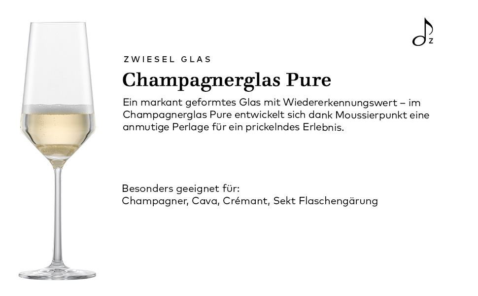 Набір для романтичного вечора Zwiesel Glas Date Night Pure (4 шт.): келихи для шампанського (2 шт., 297 мл) та келихи для червоного вина (2 шт., 540 мл), Tritan®-кристал, Made in Germany