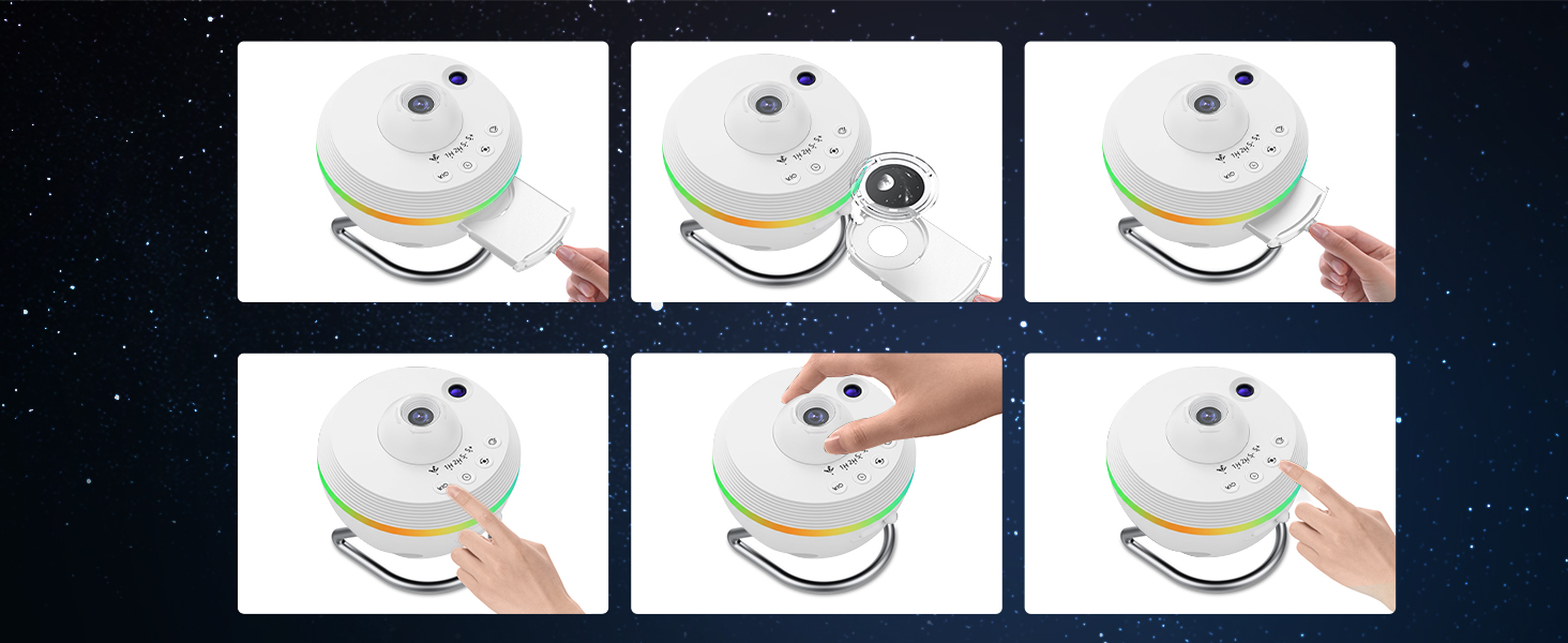 Проєктор зоряного неба Sternenhimmel: Галактика, планетарій, нічник для дітей та дорослих. Святковий подарунок для спальні