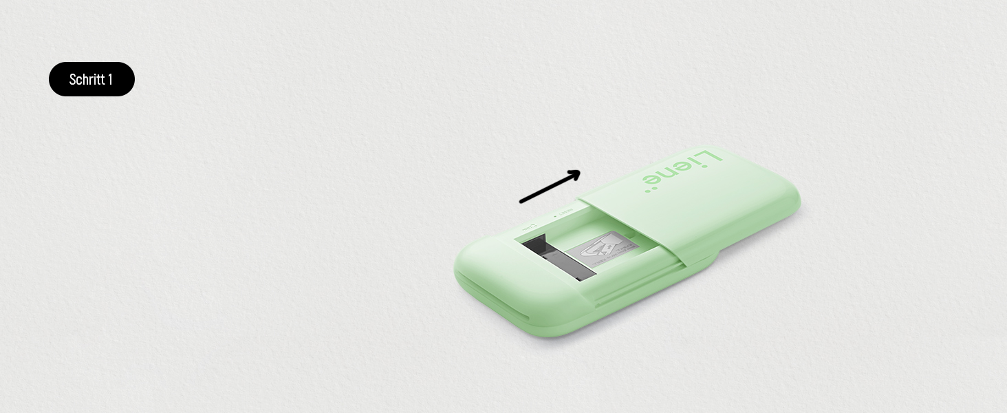 Портативний фотодрук Liene Pearl K100: друк зі смартфона, 50 шт. Zink-паперу, Bluetooth 5.0, сумісний з iOS/Android, для iPhone (зелений)