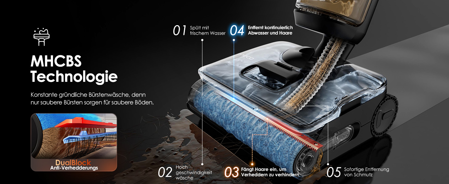 Tineco Floor One S7 Stretch Steam: Акумуляторний пилосос 2-в-1 для вологого та сухого прибирання, 22000 Па, для твердих підлог, шерсті тварин
