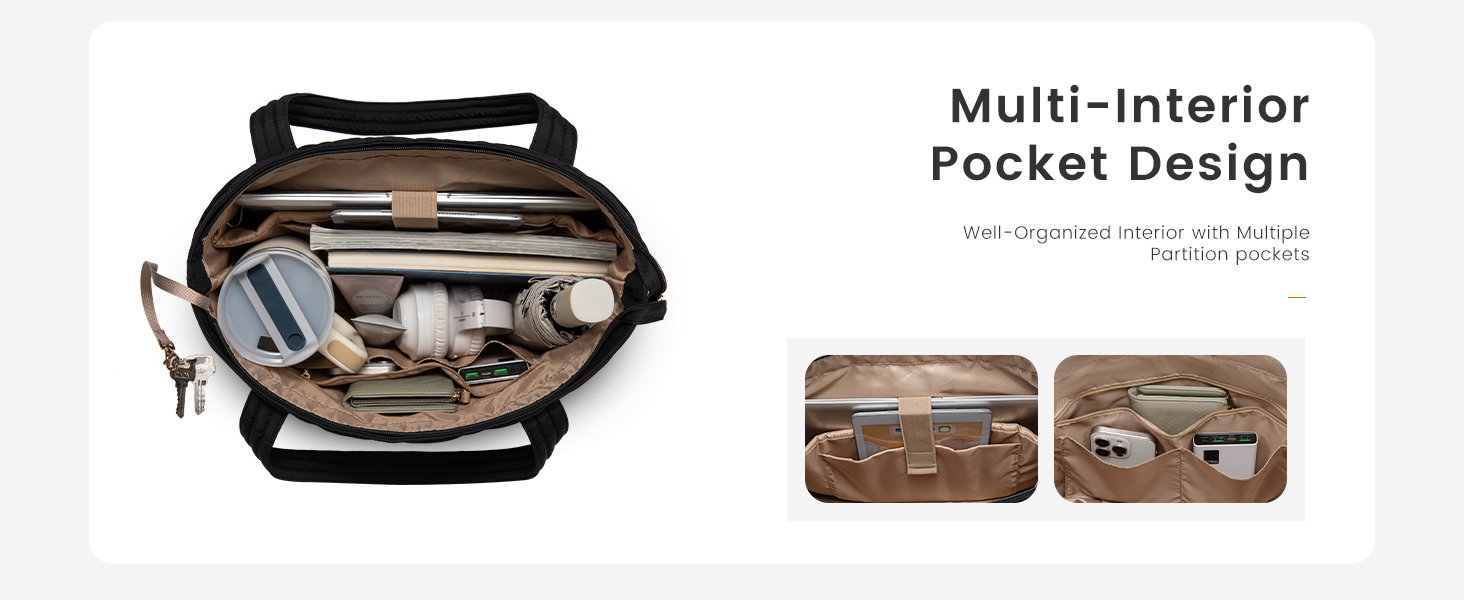 LOVEVOOK Сумка-шоппер для жінок, містка сумка-тоут, 15.6