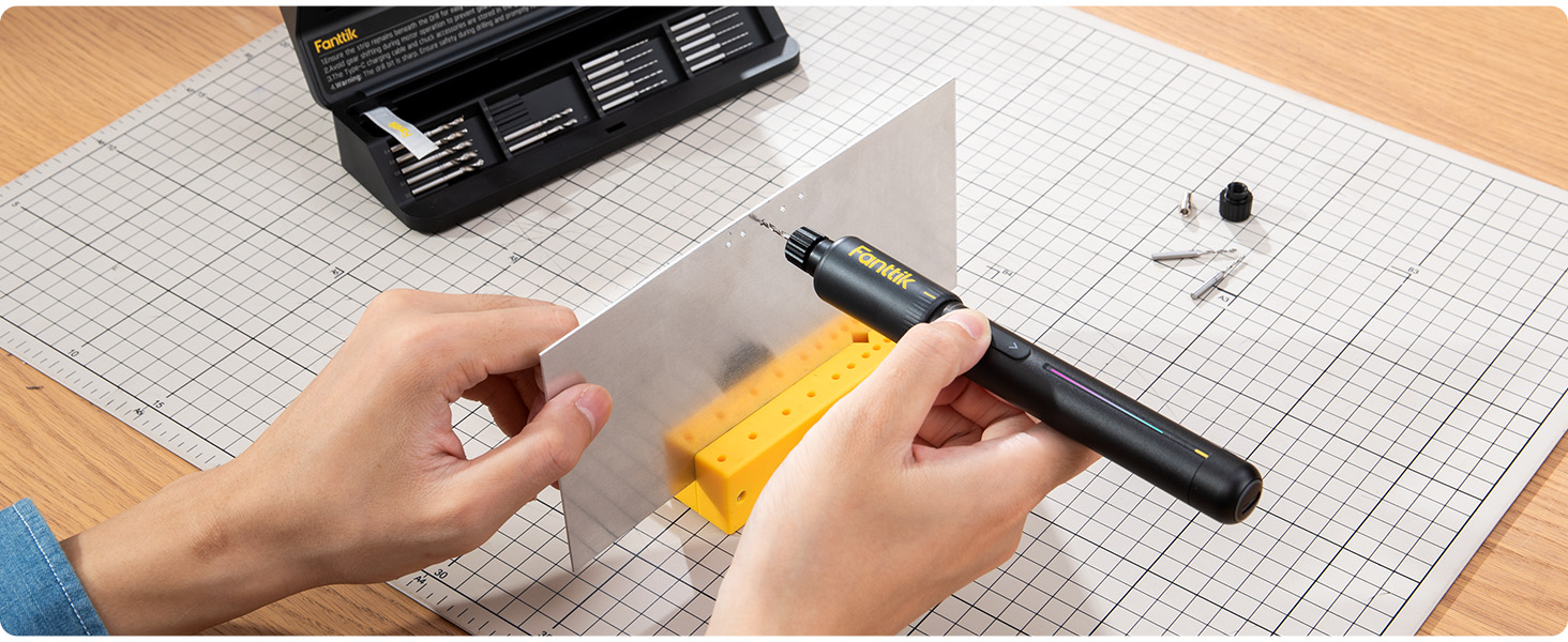 Міні-дрель Fanttik K2 Nano 3.7V з 20 насадками для DIY: для пластику, смоли, ювелірних виробів, алюмінію