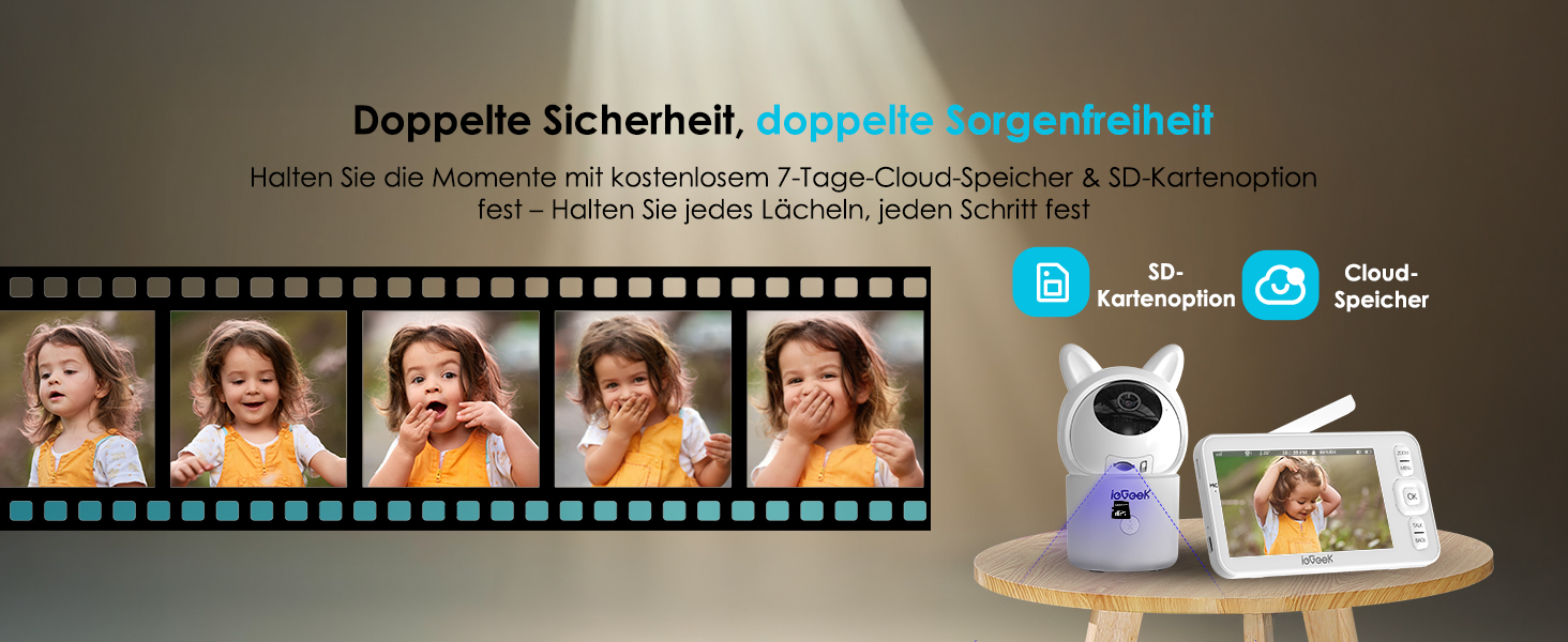 Відеоняня ieGeek з камерою 1080P, Wi-Fi, 5