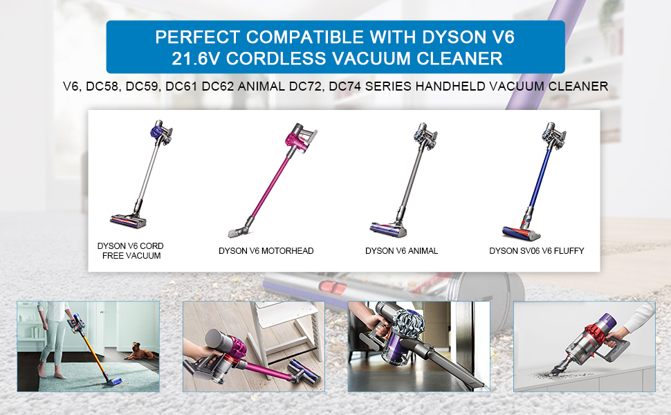 Заміна літій-іонного акумулятора LabTEC 21.6V 4.0A для пилососа серії Dyson V6, DC58-62, SV03-05