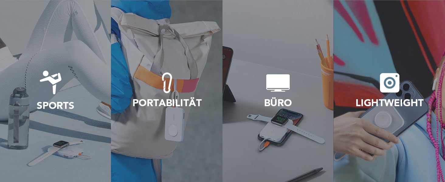 Вт PD, 10000 мАг, з функцією зарядки від Apple Cable & Watch, 2 шт. USB-C, LED-дисплей, 20