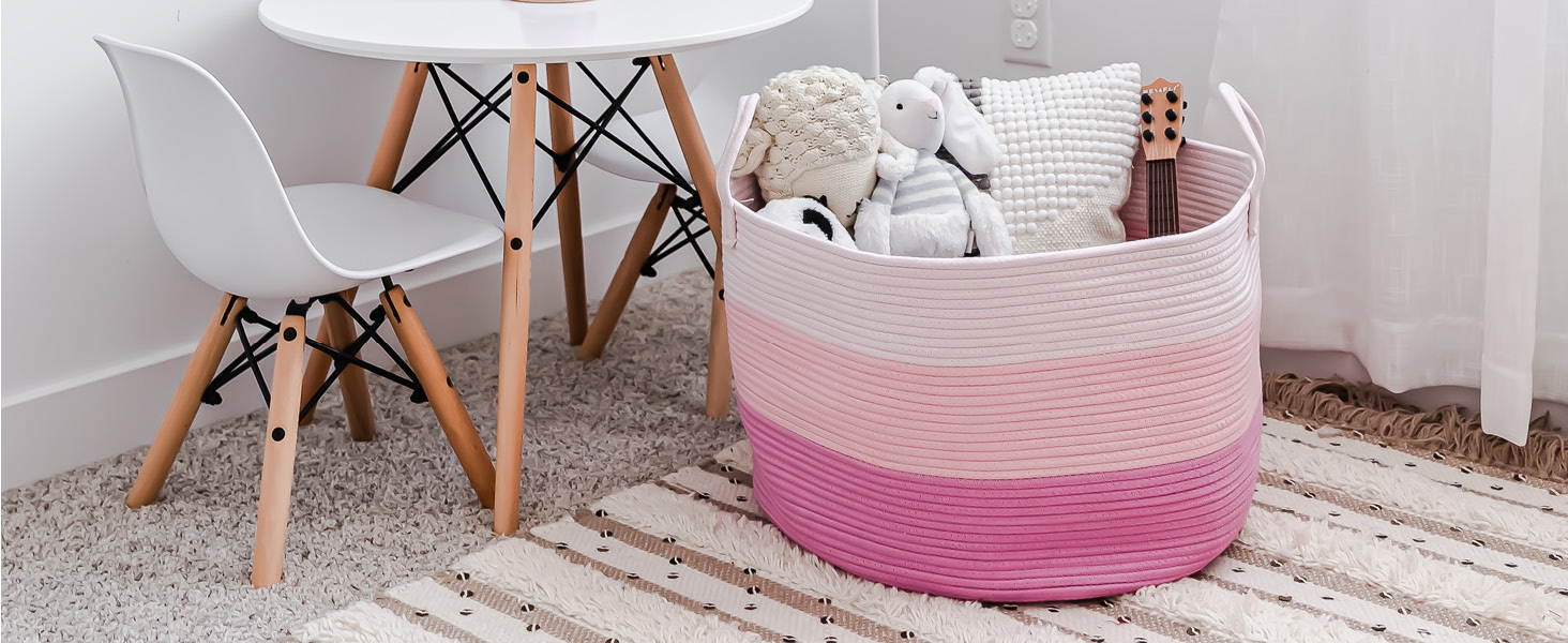 Плетені кошики OrganiHaus: великий кошик для зберігання, плетений кошик для білизни, іграшок, ковдр та подушок (50x33 см, 3 кольори, медовий)