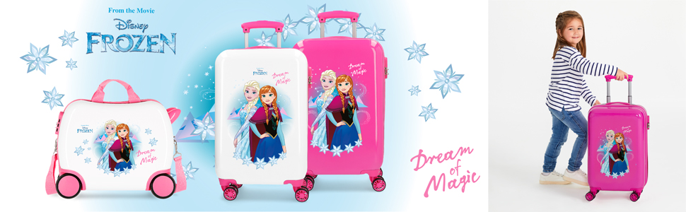 Дитяча валіза Disney Frozen Dream of Magic, різнокольорова, 50x38x20 см, ABS, 34 л, 2,1 кг, 4 колеса