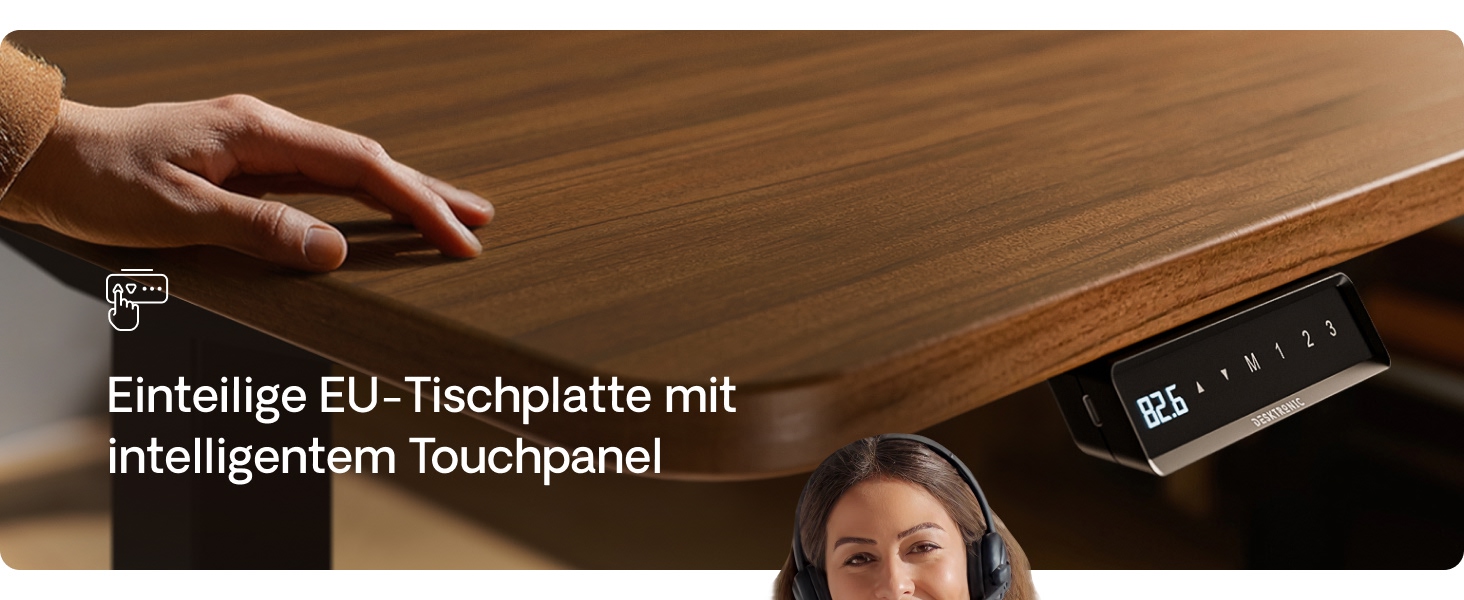 Регульований стіл Desktronic Homeone 160x80 см – електричний, з USB-портами, чорний + білий