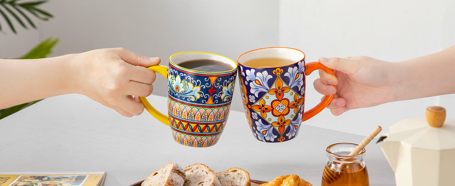 Набір кавових чашок Vancasso 6 шт., SIMI, 360 мл, порцеляна, чайний сервіз, 6 персон