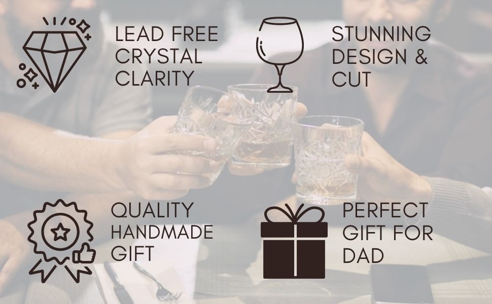 Склянка для коньяку та бренді Wicklow 250 мл – склянка-сніфтер з безсвинцевого кришталю з важким дном та подарунковою упаковкою