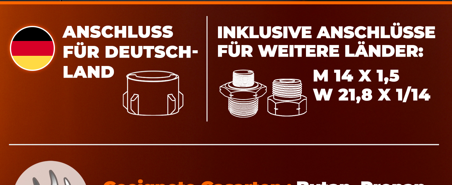 Газовий обігрівач TRESKO® 11 кВт на колесах | Обігрівач для тераси, балкона та саду | Газовий нагрівач-гриб з шлангом та регулятором (сріблястий)