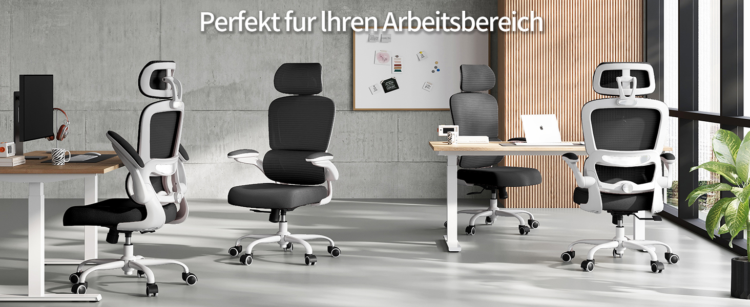 Ергономічне крісло TRALT для офісу з регульованою поперековою підтримкою та підголівником. Ігрове крісло, офісне крісло, крісло для дому, крісло для великих людей, 150 кг, біло-чорне