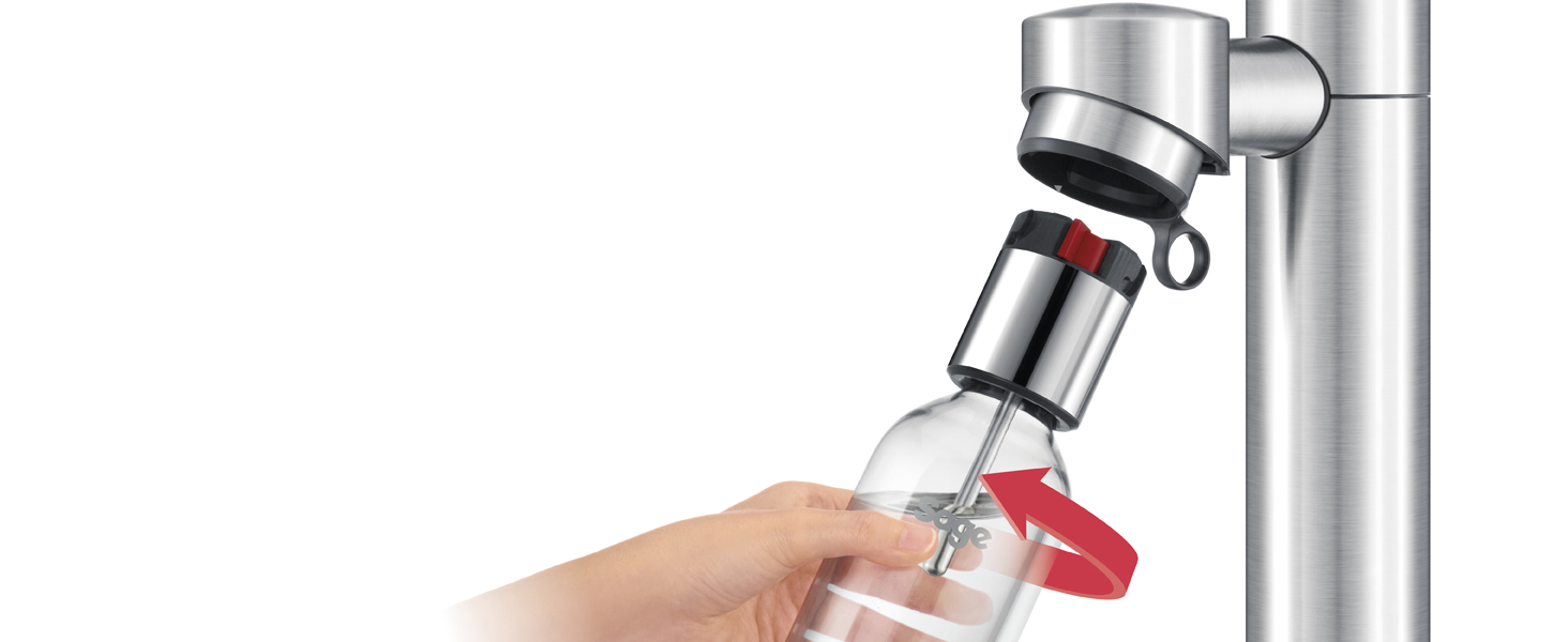 Сифон для газування води Sage The InFizz Fusion, домашній содомейкер, матова нержавіюча сталь