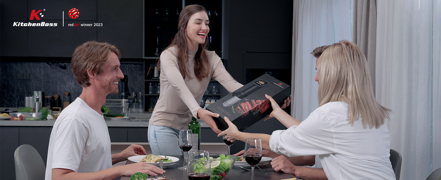 KitchenBoss Sous Vide Garer G330: Точний приготування їжі за низькою температурою з Wi-Fi, IPX7, TFT-дисплеєм та таймером