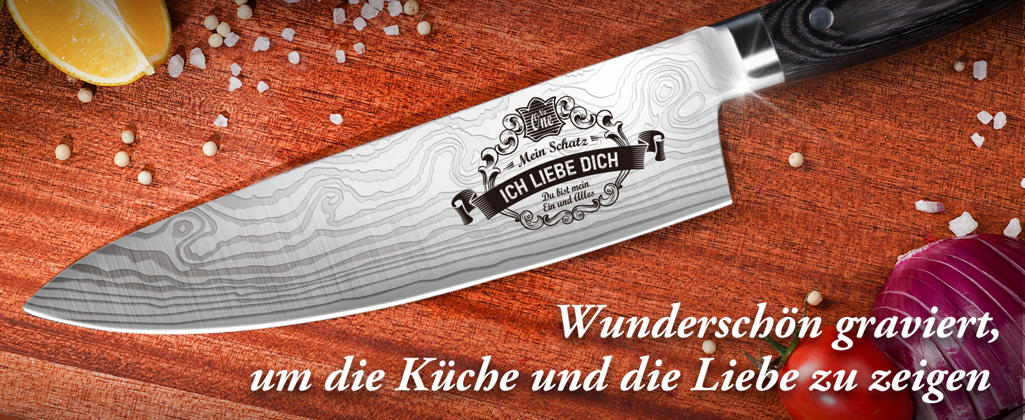 Набір кухонних ножів TRSCIND: подарунок на Різдво та День батька. Професійний кухонний ніж шеф-кухаря з нержавіючої сталі.