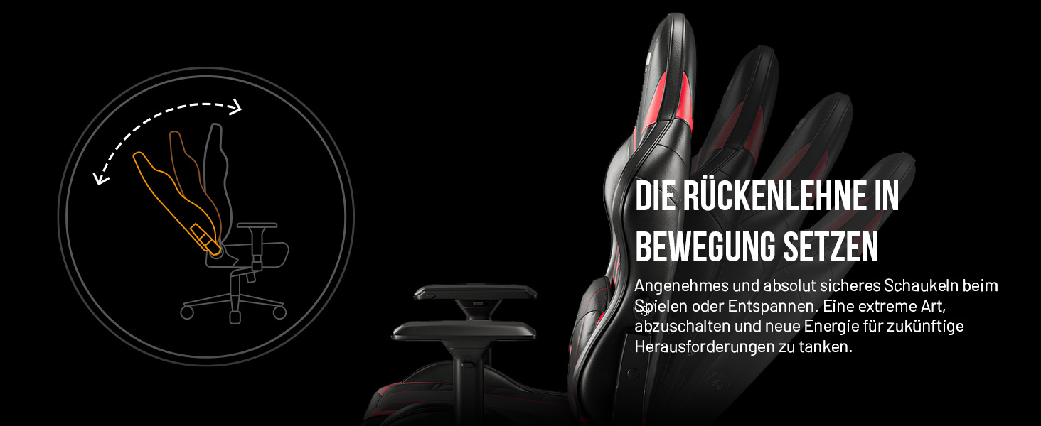 Ігрове крісло Diablo X-Ray King XL з 4D підлокітниками, офісне ергономічне крісло для комп'ютера (біло-чорне, розмір L)
