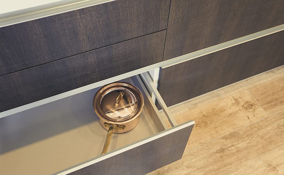 CREARTISTIC Молочник з міді з покриттям, Ø 14 см, ручка з латуні, Made in Italy, ручна робота