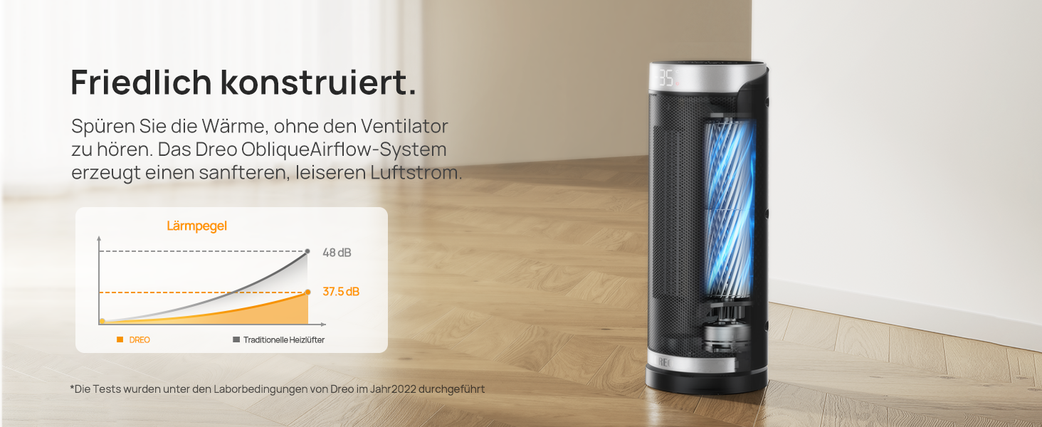 Електричний обігрівач Dreo Solaris Slim H3: тихий, енергоефективний, з осциляцією, пультом керування та захистом від перегріву