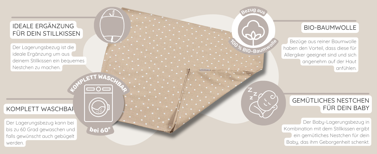 Підкова HOBEA-Germany XXL для вагітних, немовлят та дорослих (190x76 см) з органічної бавовни (принт 'Леопард')