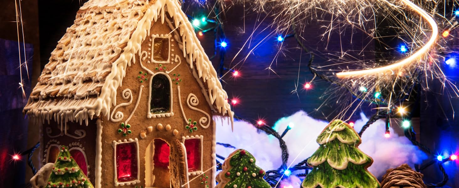 Гірлянда світлодіодна Hopelit 50 LED, 5 м, кольорова, на батарейках, з таймером, 8 режимів, вологостійка, для декору саду, вечірки, ялинки