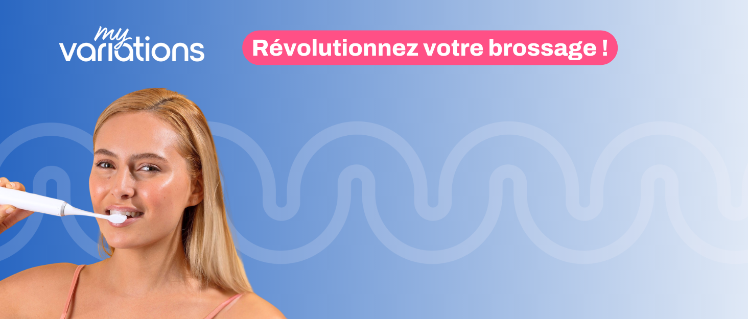 Електрична зубна щітка My Variations чорна: 5 режимів, таймер 2 хв, акумулятор до 1 місяця, 1 насадка