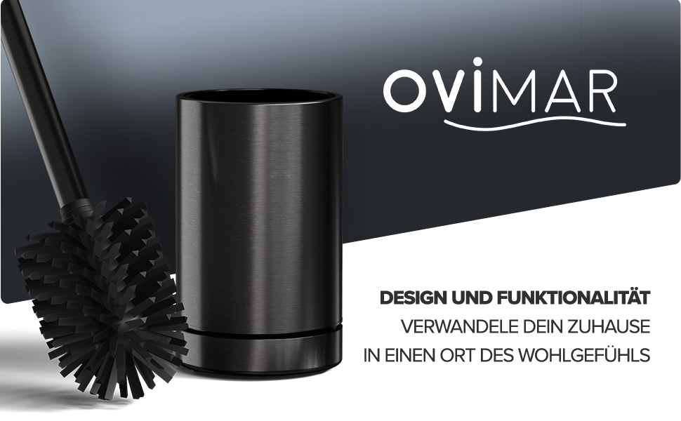 Торцева щітка для унітазу ROMO | Силіконова щітка для унітазу | З вентиляцією | Свободно стояча | Замінний WC-головка з нержавіючої сталі | Знімна підставка для крапель | Торцева щітка без кріплення до стіни (Без бачка, Gunmetal)