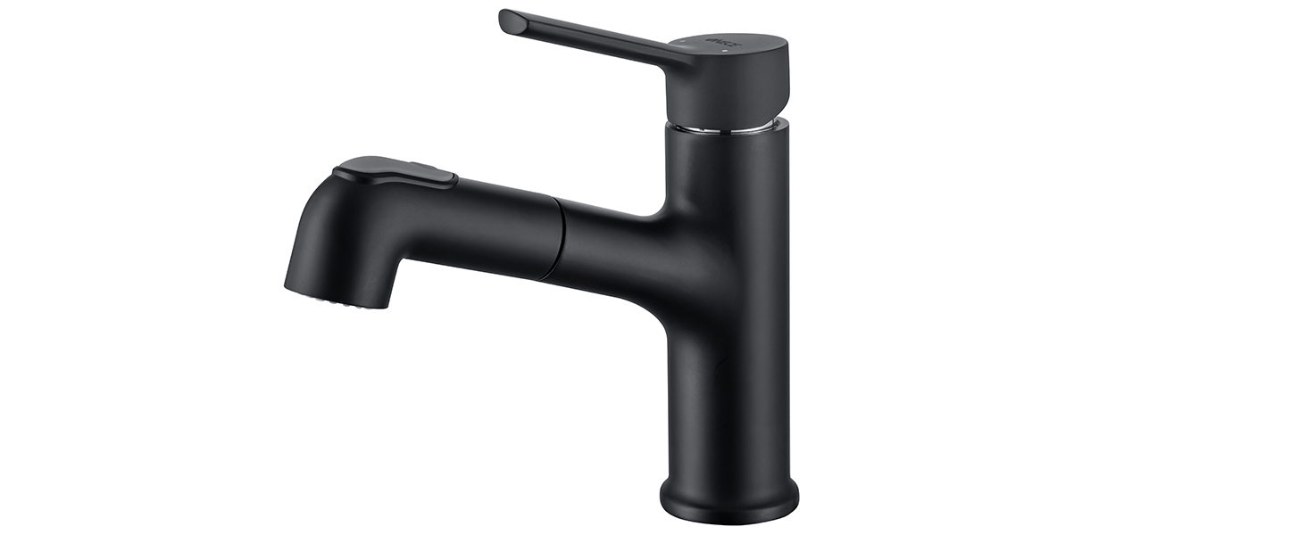 Змішувач для ванної кімнати ONECE з висувною лійкою та душем, хром, 2 режими струменя