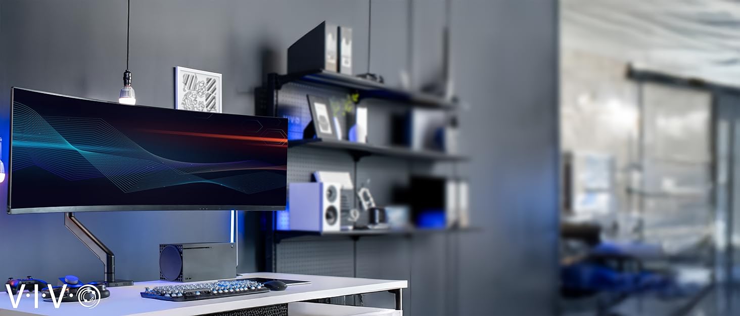 Підставка для ноутбука VIVO на стіл - регульована, з кріпленням (Stand-v001l)