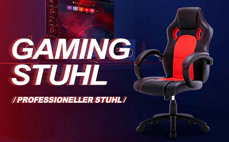 Крісло  WM Heart Ergonomic Gaming Офісне крісло чорне