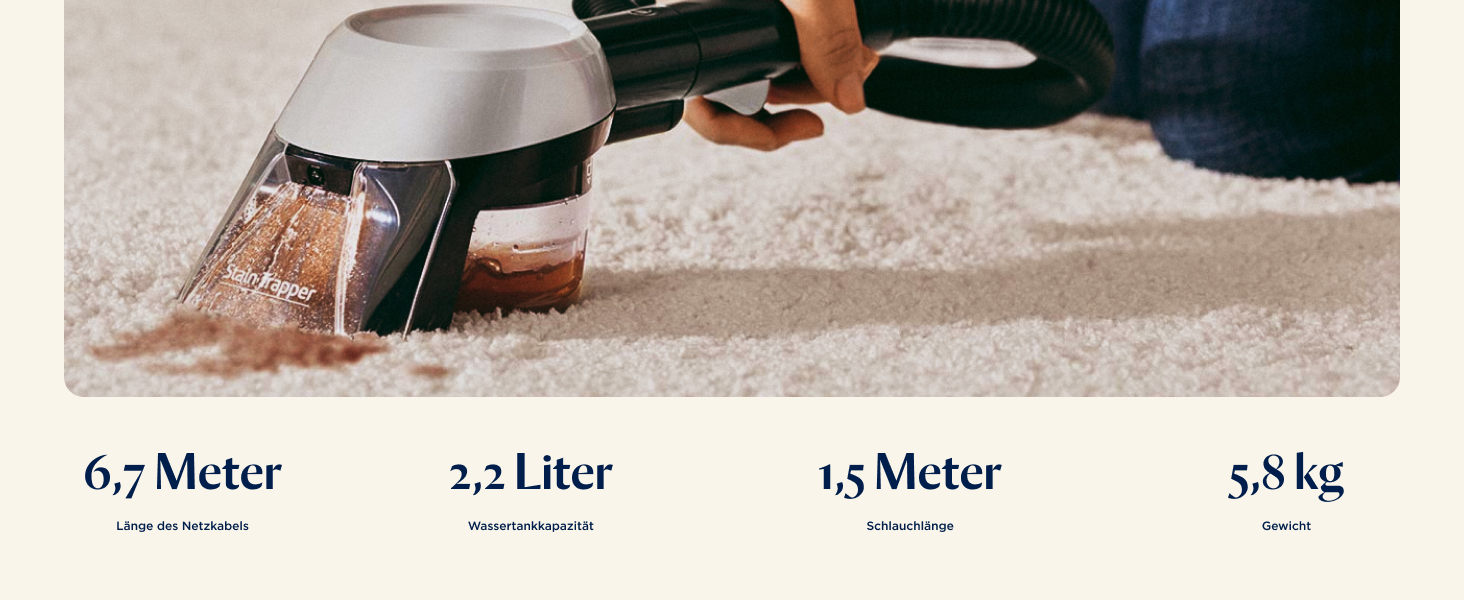 BISSELL SpotClean Pet Pro: портативний мийник для килимів та м'яких меблів для власників домашніх тварин. Потужний 750W, 15585 SpotClean PetPro