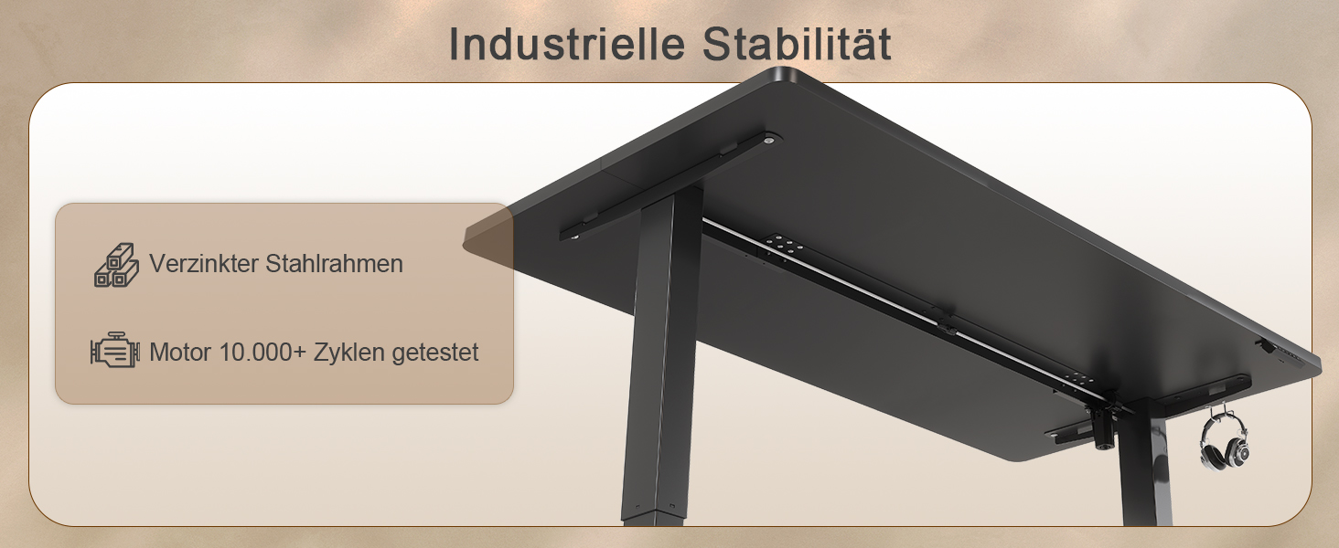 Електричний стіл JUMMICO з регулюванням висоти та USB-портом для зарядки, 100 x 60 см, білий (чорний)