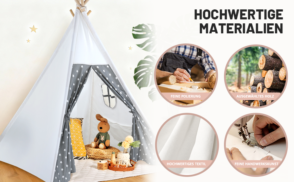 Дитячий намет-халатка Tipi для гри в приміщенні та на вулиці. Ігровий намет-халатка для хлопчиків та дівчаток з сумкою для зберігання, ігровий будиночок з вікнами. Чудовий подарунок! (Сірий)