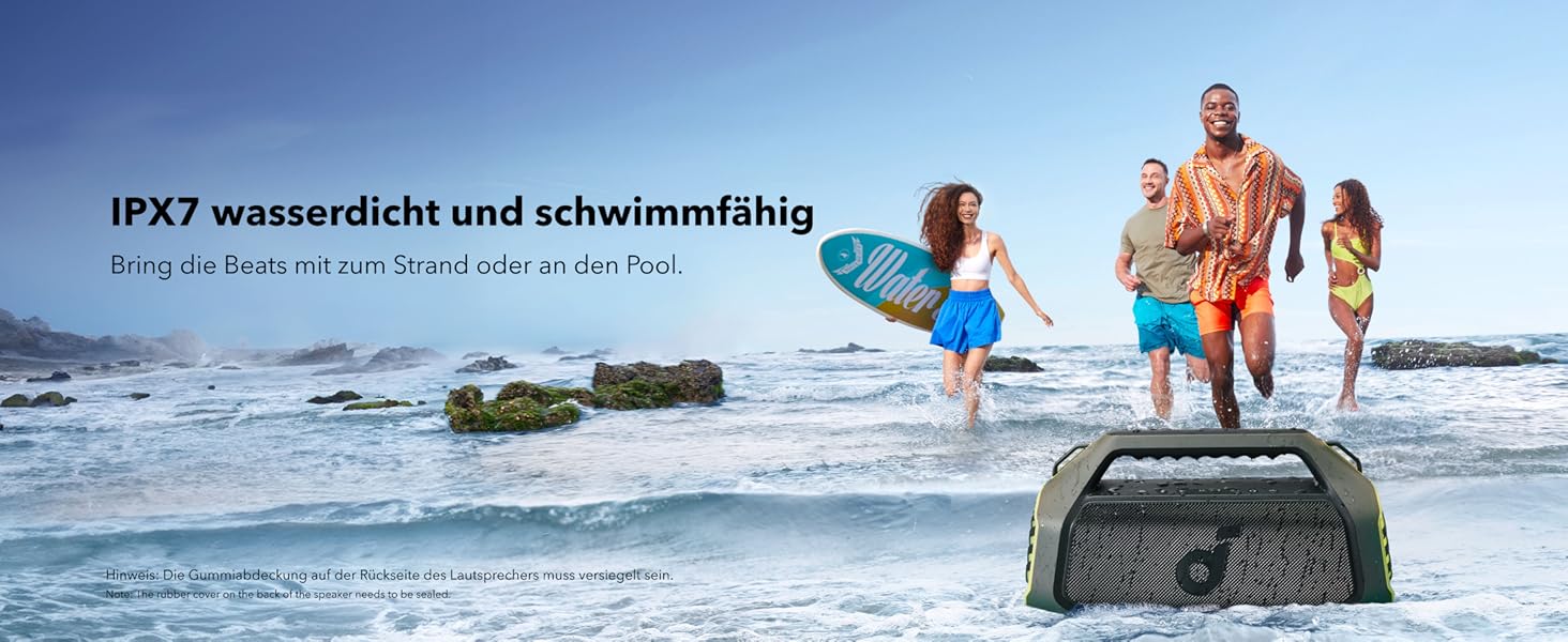 Soundcore Boom 2 Plus: портативна Bluetooth колонка для кемпінгу, 140W, IPX7, RGB, Power Bank, USB-C