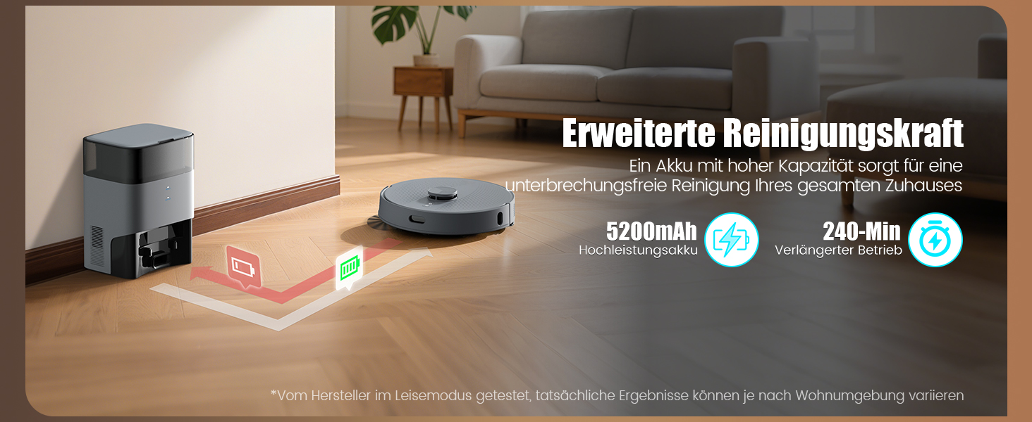 Робот-пилосос AIRROBO T25+ з вологою, LiDAR, 5500Pa, 240 хв, APP-керування, для тварин, сірий