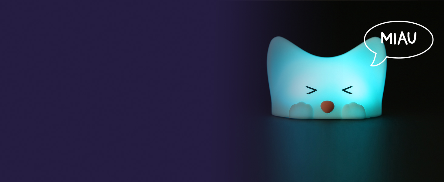 Дитячий LED нічник MegaLight (Catty) — регульований сенсорний світильник для дітей та немовлят, USB-зарядка