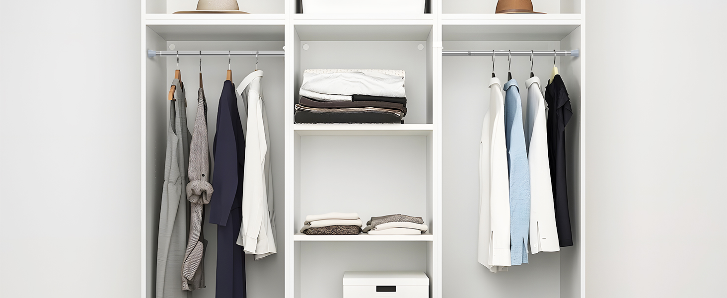 Штанга для штор без свердління AIZESI 113-197 см, телескопічна, для душу/ванної, регульована, діаметр 22 мм, срібна