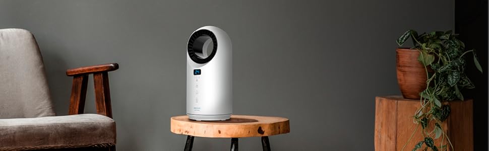 Конвектор Cecotec Warm 8400 Bladeless Connected: безлопатевий, WiFi, 1500W, сенсорне управління, LED, 3 режими, таймер, безпека