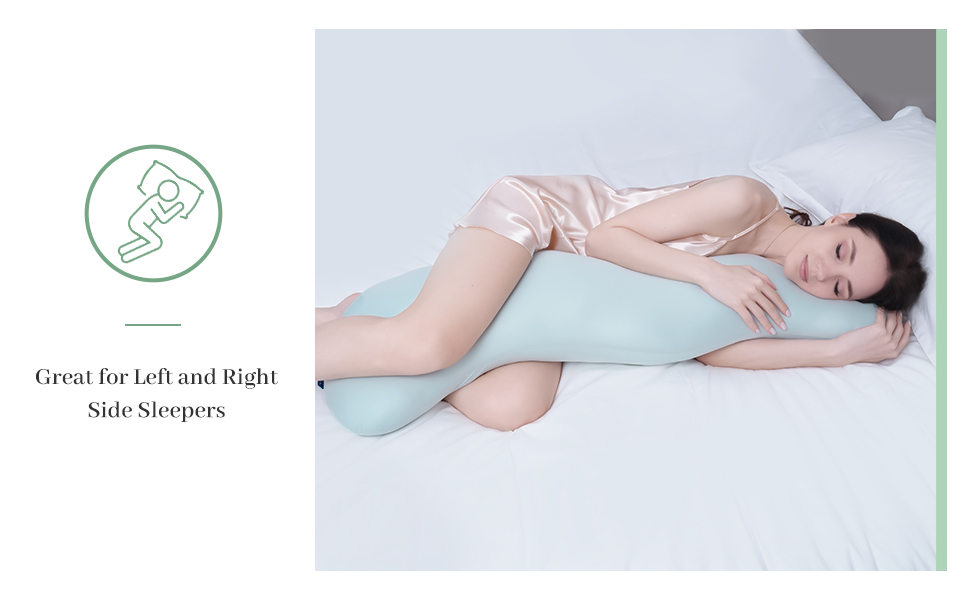 Ергономічна подушка для вагітних та сну на боці, комфортна подушка-боді для підтримки тіла