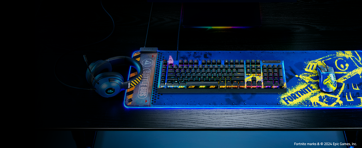 Бездротова ігрова миша Razer DeathAdder V3 Pro Fortnite: ергономічна, ультралегка (55г), 26K DPI, HyperSpeed, до 100 годин роботи