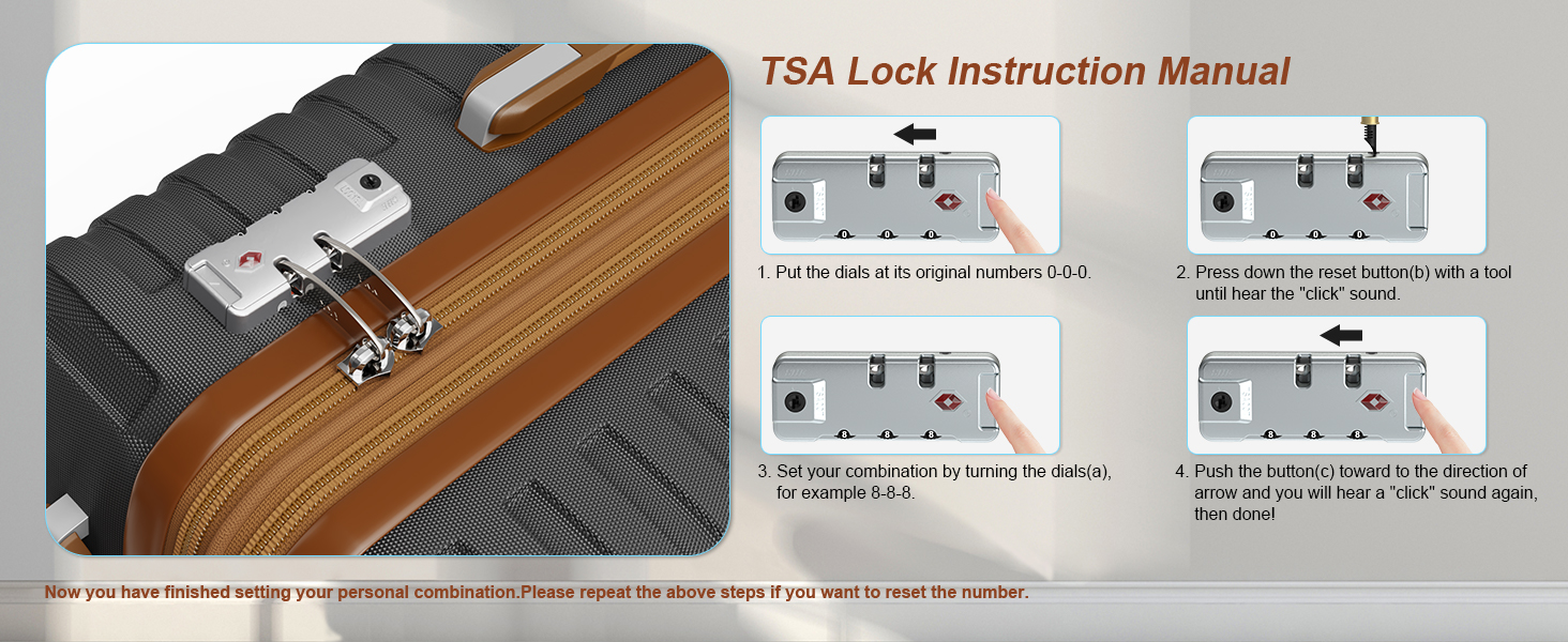 Набір валіз для подорожей Joyway 7 предметів, жорстка оболонка, з косметичкою, 4 колесами та TSA-замком, білий (Сірий/Коричневий)
