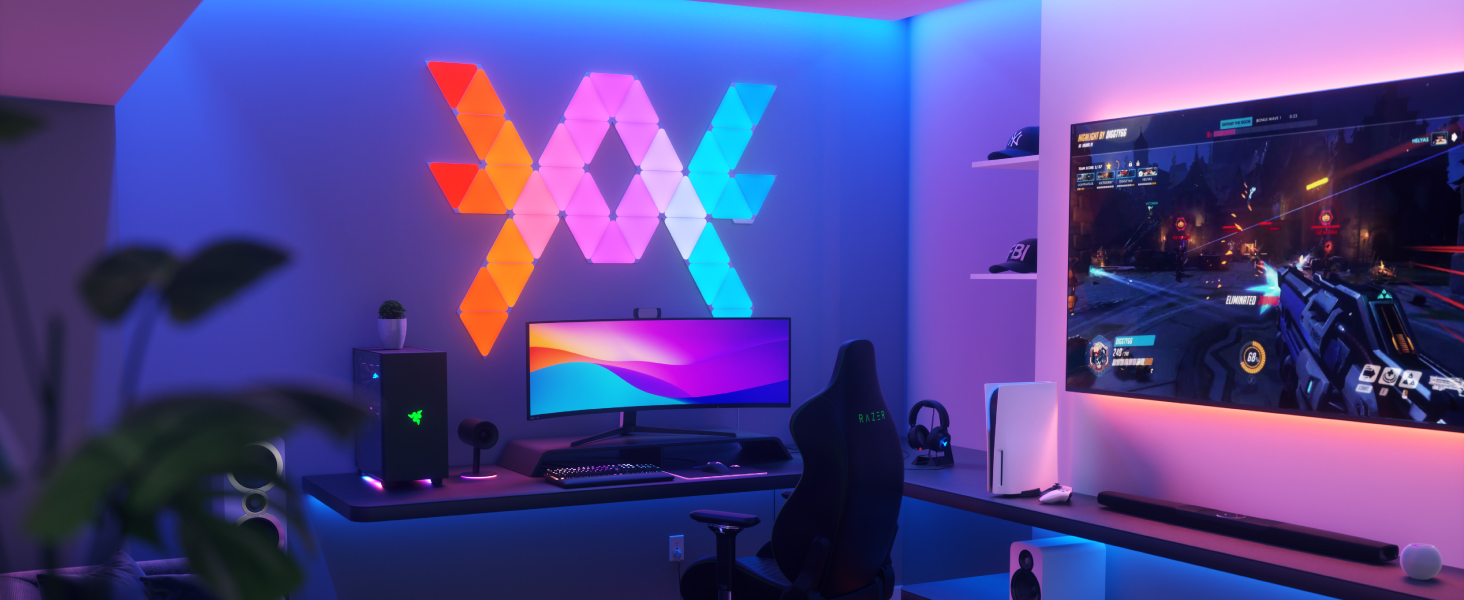 Смарт-трикутні світлодіодні панелі Nanoleaf  RGBW Wi-Fi