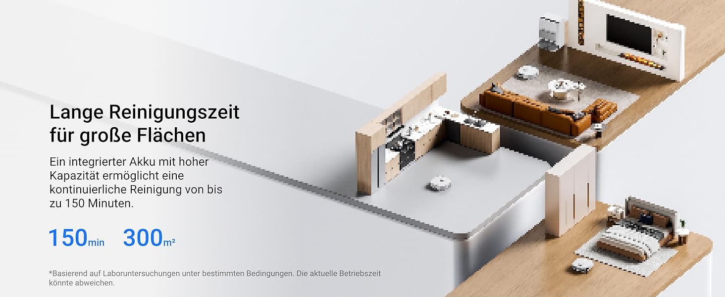 Робот-пилосос EUREKA J12 Ultra з функцією миття підлоги (самостійне очищення, прання та сушка), потужність всмоктування 5000Pa, обертова функція миття, Dual-LiDAR навігація, 3D уникнення перешкод, білий