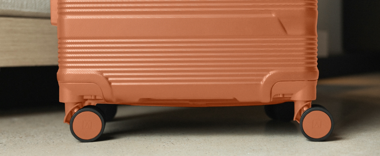 Набір валіз NUMADA Upfly T10 3 шт. (55x40x20, 66x44x26, косметичка). ABS, помаранчевий