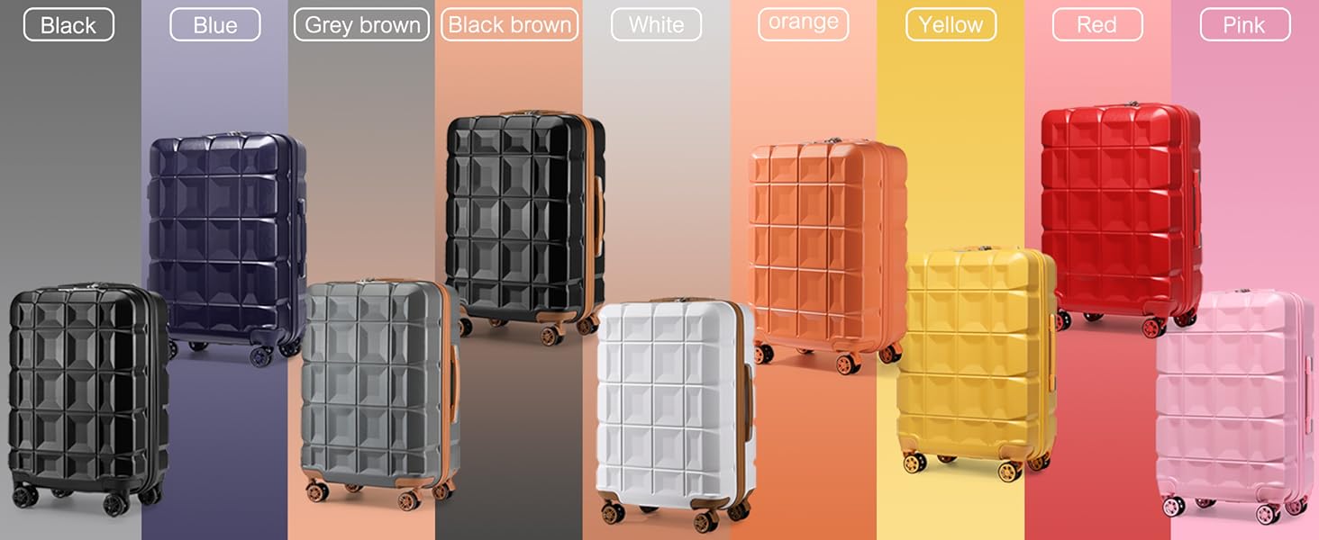 Набір валіз KONO 4 шт. з ABS-пластику з TSA замком (M, L, XL) - білий