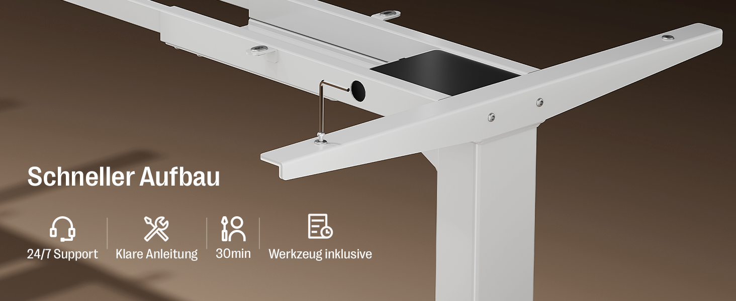 Регульований стіл MAIDeSITe S2 Pro (160x80 см) - електричний, з підняттям, чорний каркас, білий стіл, 160 кг, з захистом від зіткнень