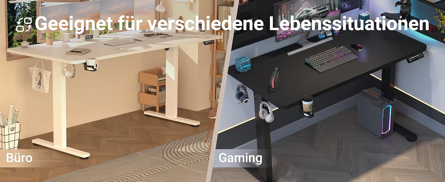 Регульований стіл з USB-C зарядкою 140x60 см, функція пам'яті. Електричний стіл, столик для стоячи/сидячи, комп'ютерний стіл. (Білий, 200 x 80 см)