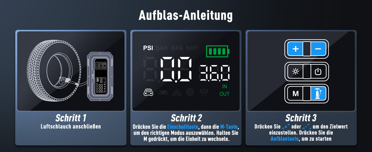 Powerbank-пусковий пристрій UTRAI 7000A з компресором та OBD-сканером. 2000 люмен LED, 160W DC, для бензинових та дизельних авто