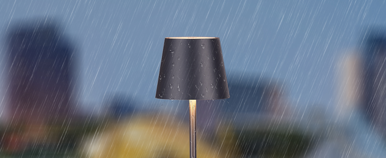 LED-лампа K-Bright: 4 шт., диммер, акумулятор, бездротова, 36.5 см, перезаряджувана, 2700K, тепле світло, USB-C, IP54, пісочний (антрацит)