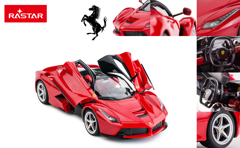 Радіокерований автомобіль Rastar Ferrari LaFerrari 1/14, червоний - іграшка для хлопчиків та дітей