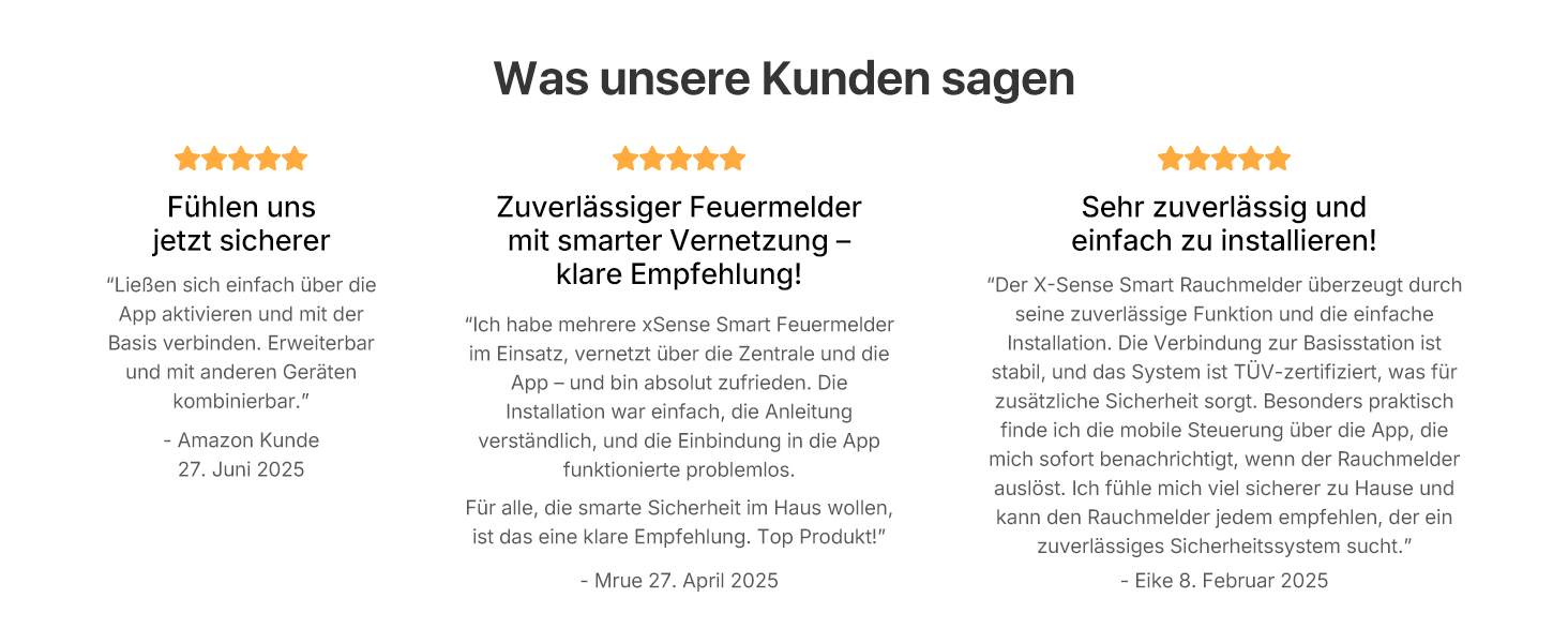 X-Sense комплект димових датчиків з базовою станцією SBS50 (6 шт.), сертифікований EN 14604, Wi-Fi, сумісний з додатком X-Sense Home Security, білий